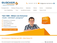 Tablet Screenshot of glocker-mannheim.de